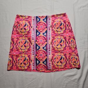 Lilly Pulitzer Womens 0 Marigold Skort Pink Fusion Floral Pattern 23550